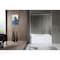 Anzzi Raymore 60" x 62" Frameless Sliding Tub Door in Brushed Nickel SD-AZ8080-01BN - alternate 6